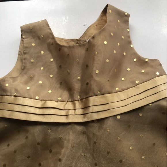 Gold Polka Dot Dress - Picture 2 of 9